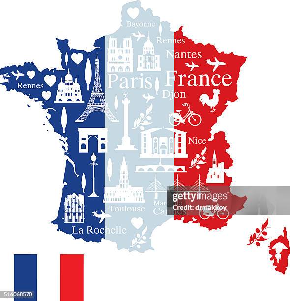 france travel - provence alpes cote dazur stock illustrations