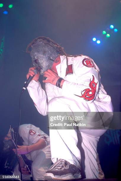 American metal band Slipknot performs at the Congress Theater, Chicago, Illinois, November 16, 2000.