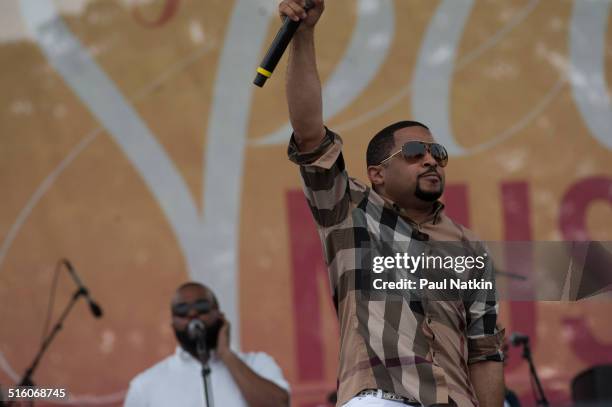 American pastor and musician Smokie Norful performs onstage during the Gospel Festival at Ellis Park, Chicago, Illinois, June 22, 2013.