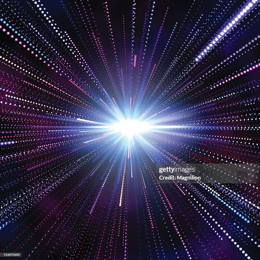 Hyperspace Abstract Background