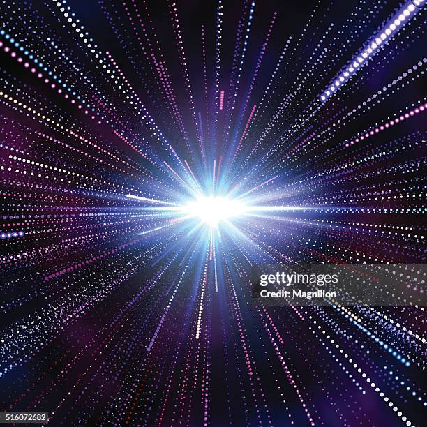 hyperspace abstract background - distorted image stock illustrations