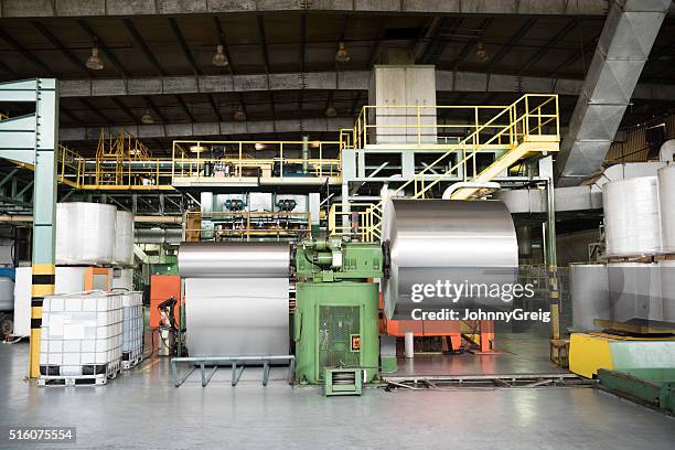 aluminium metal rolled up in processing plant - rolling stock pictures, royalty-free photos & images