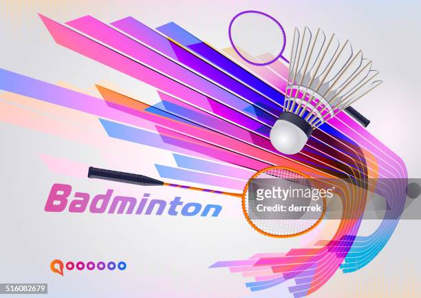 ilustraciones, imágenes clip art, dibujos animados e iconos de stock de bádminton - badminton