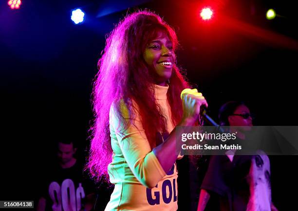 Santigold performs onstage at the YouTube music showcase during the 2016 SXSW Music, Film + Interactive Festival at Coppertank on March 16, 2016 in...