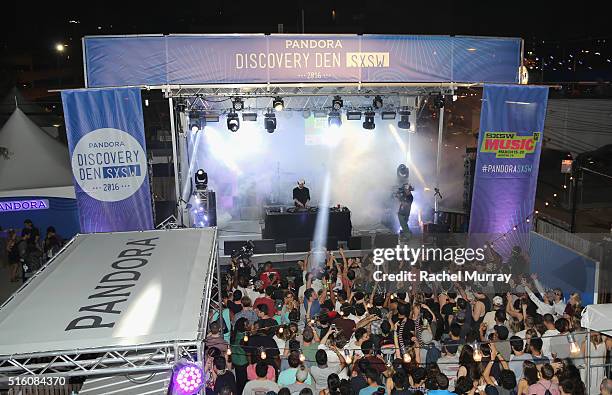 Baauer performs onstage during the PANDORA Discovery Den SXSW on March 16, 2016 in Austin, Texas.