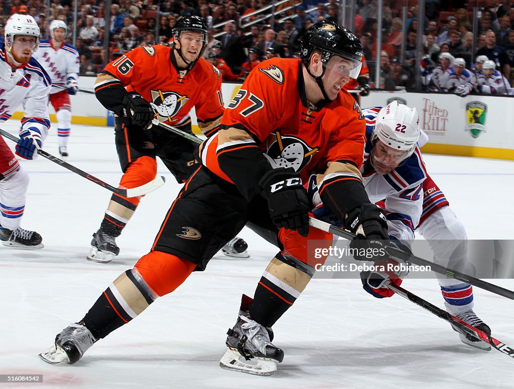 New York Rangers v Anaheim Ducks