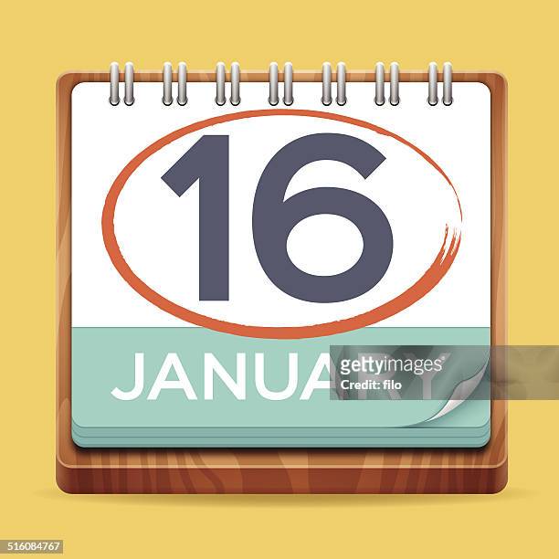 modern calendar - todays agenda stock illustrations
