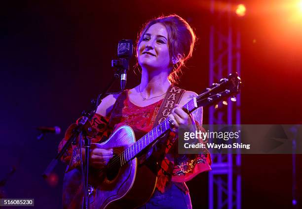 Margo Price performs onstage at NPR Music during the 2016 SXSW Music, Film + Interactive Festival at Stubbs on March 16, 2016 in Austin, Texas.