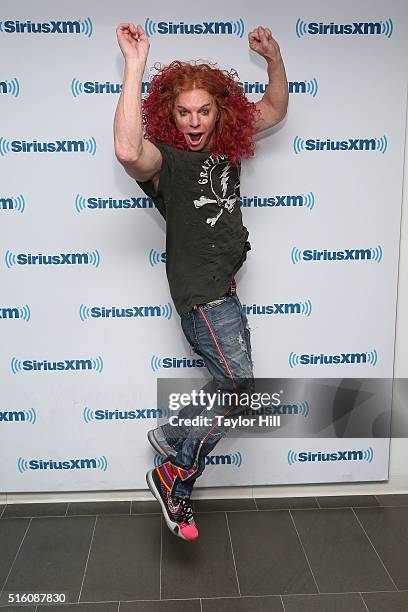 Carrot Top visits the SiriusXM Studios on March 16, 2016 in New York City.