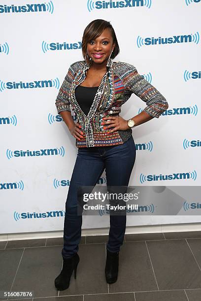 Naturi Naughton visits the SiriusXM Studios on March 16, 2016 in New York City.