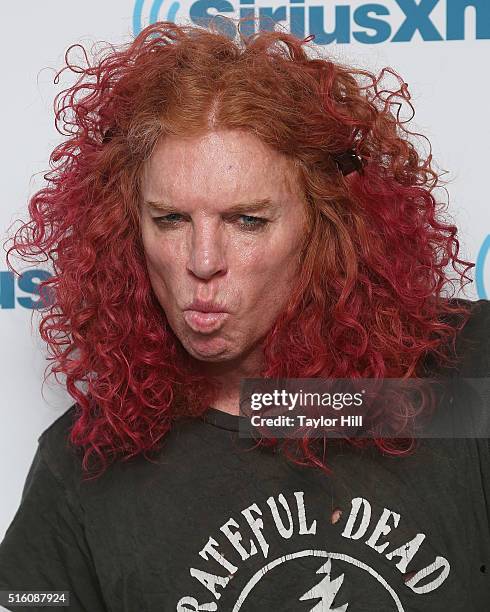 Carrot Top visits the SiriusXM Studios on March 16, 2016 in New York City.