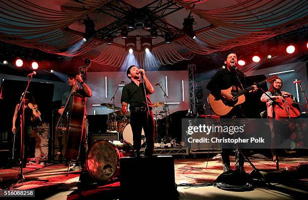 Avett Brothers perform at Music Is Universal presented by Marriott Rewards and Universal Music Group, during SXSW at the JW Marriott Austin on March...