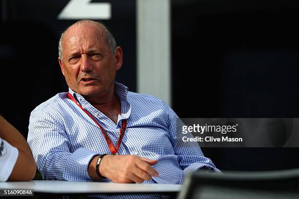 Chairman and Chief Executive Officer of McLaren Group Ron Dennis in the Paddock during previews to the Australian Formula One Grand Prix at Albert...