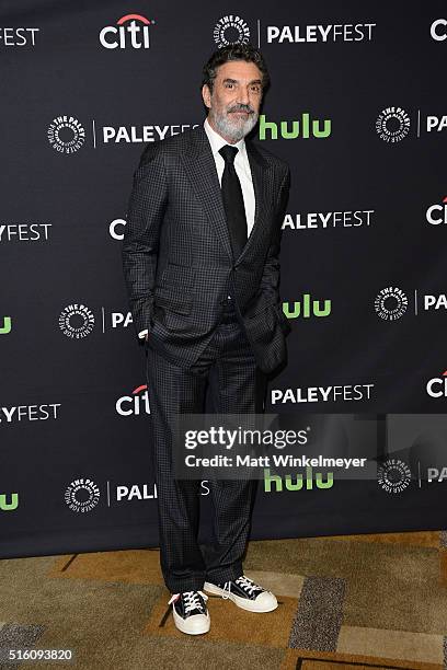 Executive producer Chuck Lorre arrives at The Paley Center For Media's 33rd Annual PALEYFEST Los Angeles 'The Big Bang Theory' at Dolby Theatre on...