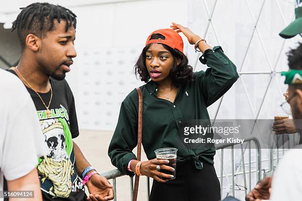 Little Simz attends the FADER FORT presented by Converse during SXSW on March 16, 2016 in Austin, Texas.