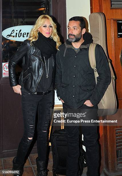 Carolina Cerezuela and Jaume Anglada are seen on March 16, 2016 in Madrid, Spain.
