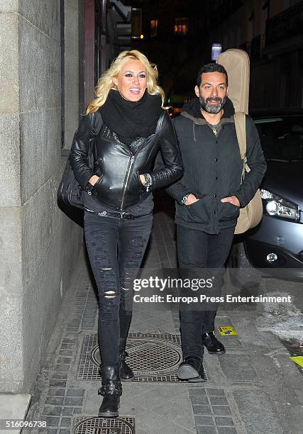 Carolina Cerezuela and Jaume Anglada are seen on March 16, 2016 in Madrid, Spain.