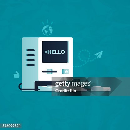 Hello Computer High-Res Vector Graphic - Getty Images