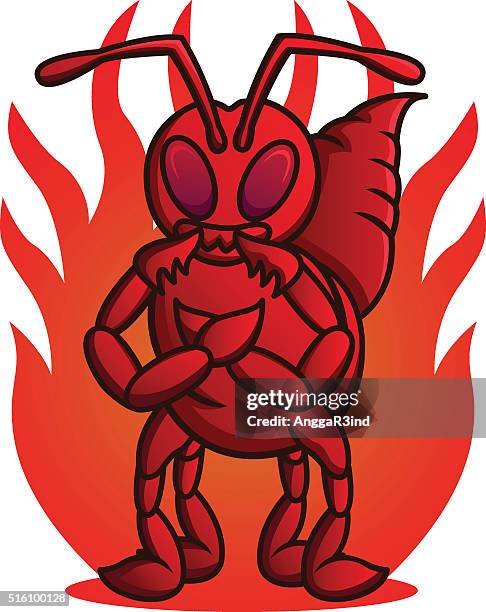 fire ant - ant isolated stock illustrations