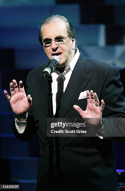 Actor Danny Aiello performs during the 4th Annual "Great Night In Harlem" at the Apollo Theater October 28, 2004 in New York City.