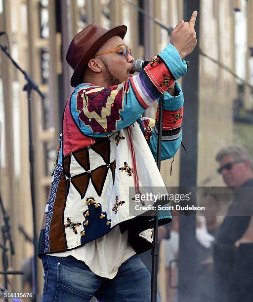 Musician anderson .paak performs onstage during the mtvU Woodie Festival on March 16, 2016 in Austin, Texas.