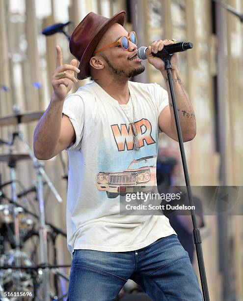 Musician anderson .paak performs onstage during the mtvU Woodie Festival on March 16, 2016 in Austin, Texas.