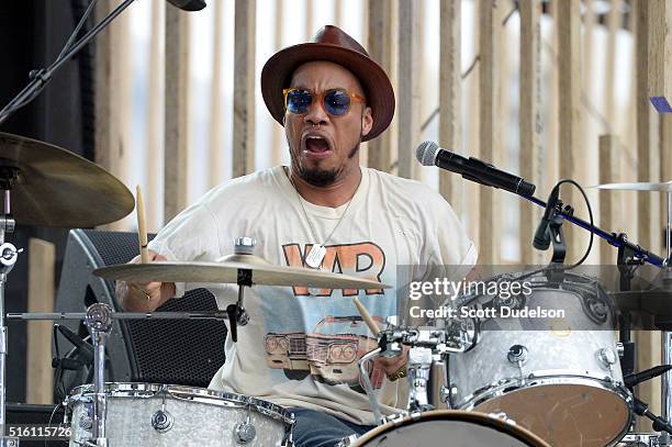 Musician anderson .paak performs onstage during the mtvU Woodie Festival on March 16, 2016 in Austin, Texas.