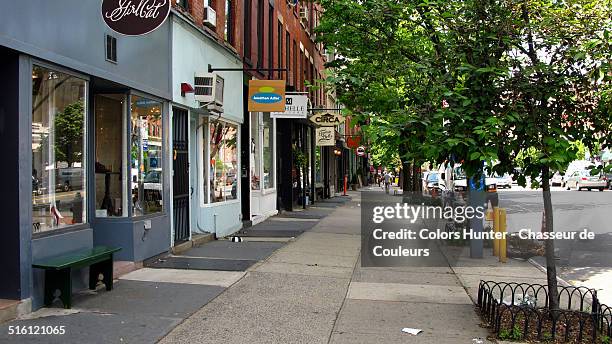 brooklyn street - hunter, new york stock-fotos und bilder