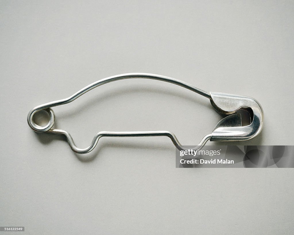 Car shaped safety pin
