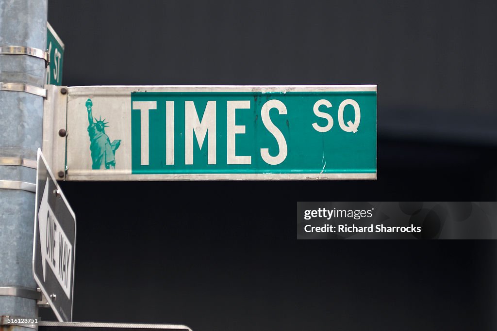 Street sign on Times Square