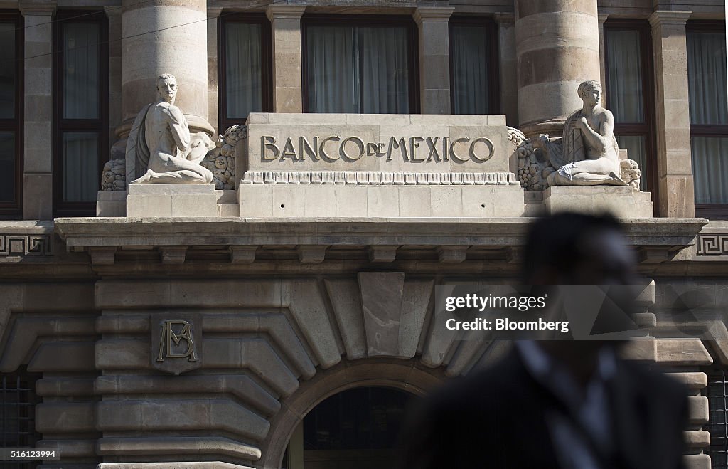 Mexico's Central Bank Headquarters Ahead Of Rate Decision