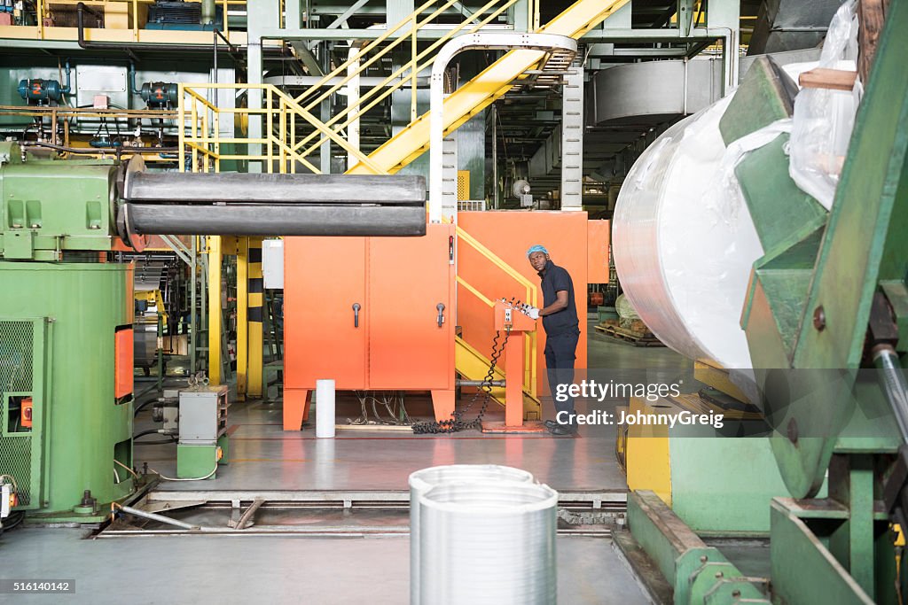 Aluminuin Processing Man Working In Aluminium Processing Plant High-Res Stock Photo - Getty ...
