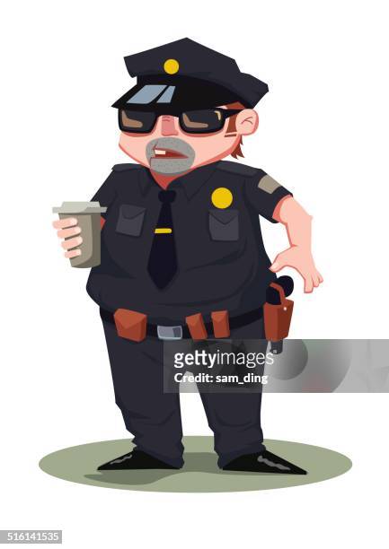警察署 - 警察官の制服点のイラスト素材／クリップアート素材／マンガ素材／アイコン素材