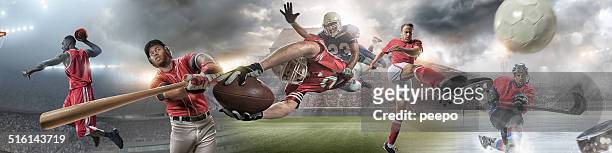 sports heroes - football americano stock pictures, royalty-free photos & images