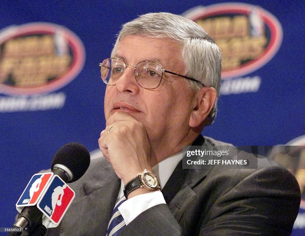 NBA Commissioner David Stern delivers the "State o