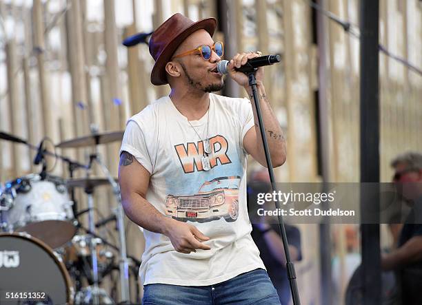 Musician anderson .paak performs onstage during the mtvU Woodie Festival on March 16, 2016 in Austin, Texas.