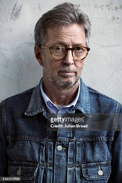Musician and singer Eric Clapton is photographed for Rolling Stone magazine on May 8, 2014 in London, England.