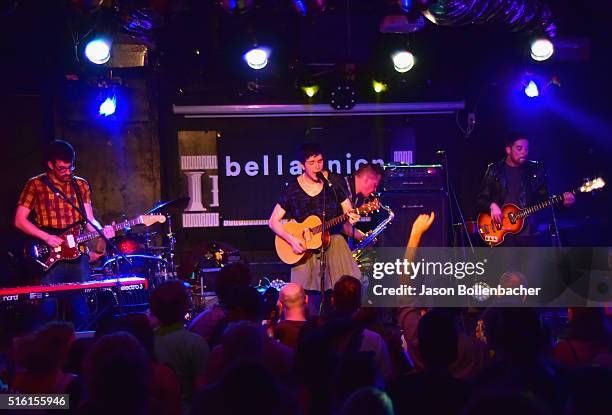 Ben Joseph, Ezra Furman, Tim Sandusky, and Jorgen Jorgensen perform onstage at Bella Union during the 2016 SXSW Music, Film + Interactive Festival at...