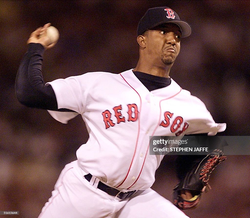 American League starting pitcher Pedro Martinez of