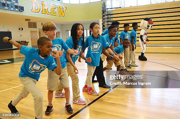 General view of UNICEF Kid Power Event at Charles R. Drew Charter School on March 17, 2016 in Atlanta, Georgia.