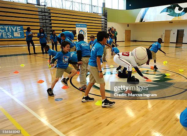 General view of UNICEF Kid Power Event at Charles R. Drew Charter School on March 17, 2016 in Atlanta, Georgia.