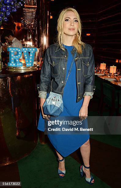 Camille Seydoux attends a dinner hosted by Roger Vivier to celebrate the Prismick Denim collection by Camille Seydoux at Casa Cruz on March 17, 2016...