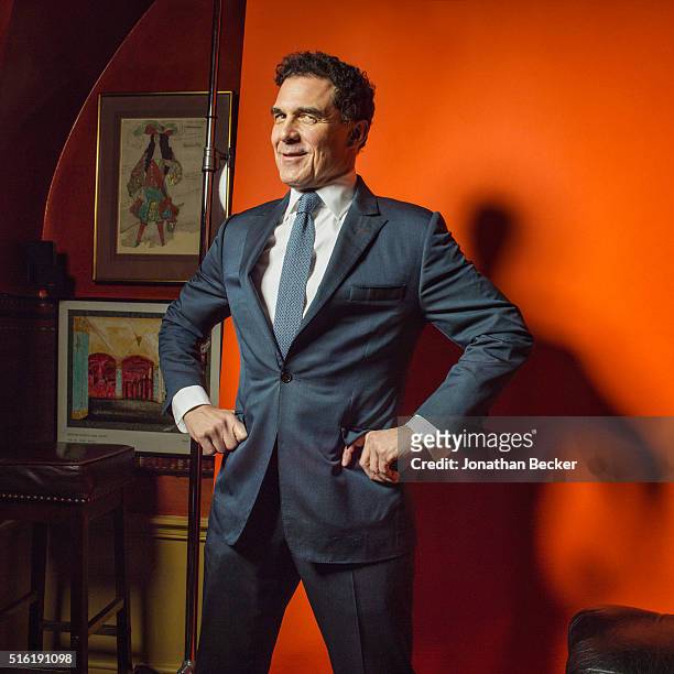 Businessman Andre Balazs is photographed at the Charles Finch and Chanel's Pre-BAFTA on February 7, 2015 in London, England. PUBLISHED IMAGE.