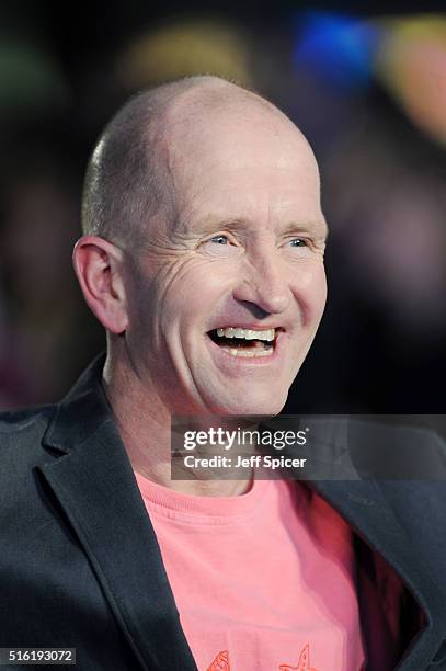 Eddie Edwards arrives for the European premiere of 'Eddie The Eagle' at Odeon Leicester Square on March 17, 2016 in London, England.