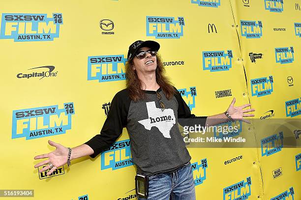 Musician Shawn Sahm attends the screening of "A Song For You: The Austin City Limits Story" during the 2016 SXSW Music, Film + Interactive Festival...
