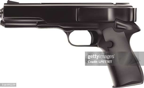 handgun - vector - national rifle association stock illustrations
