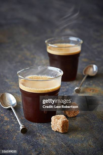 espresso - sugary coffee drink stock pictures, royalty-free photos & images