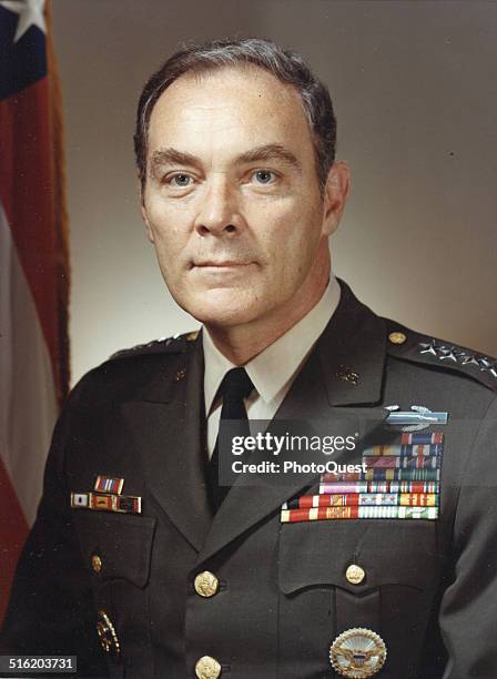 Portrait of American military commander, and United States Secretary of State, General Alexander Haig , circa 1974.