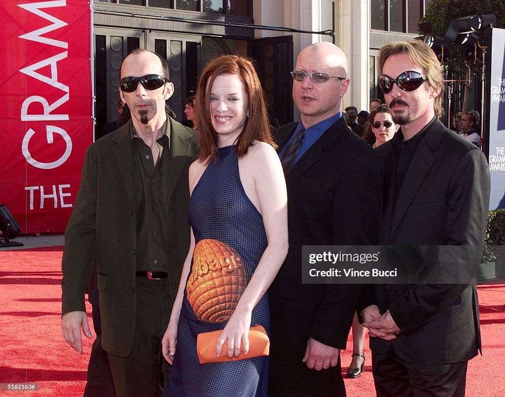 Garbage Singer Rant Rock group Garbage with lead singer Shirley Manson arrive at the 41st ...