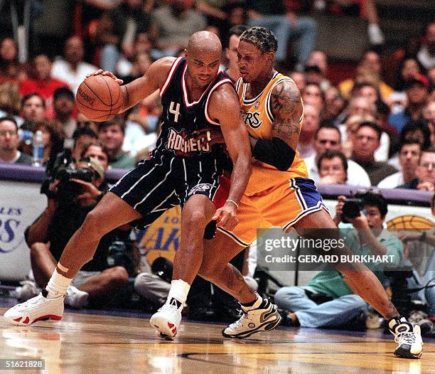 Rodman Lakers Rockets 27 Dennis Rodman Vs Charles Barkley Photos & High Res Pictures - Getty ...